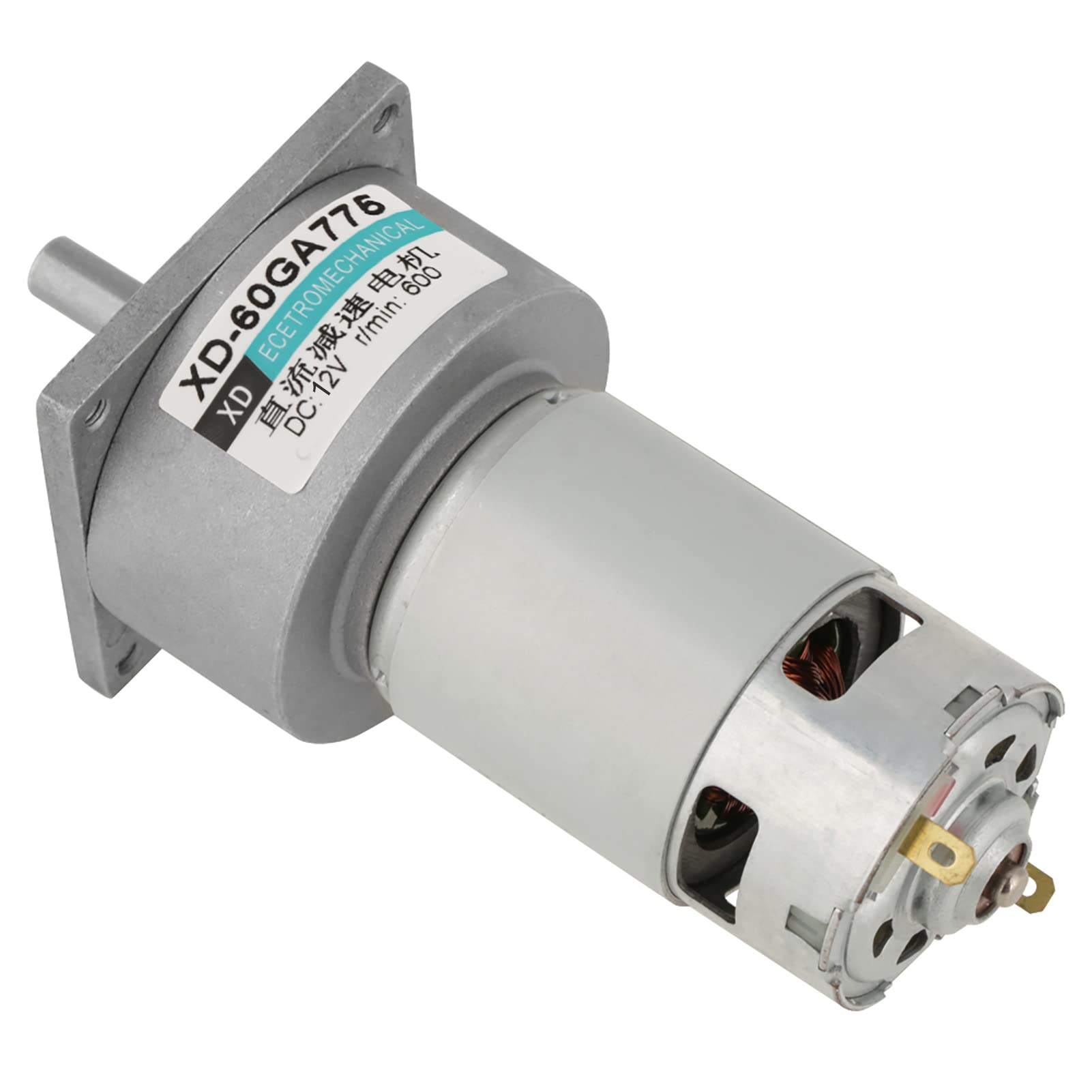 Hilitand 35W Mini DC Gear Motor Metal Speed Adjustable Large Torque Motor DC12V/24V CW/CCW×D-60GA775(12V 600rpm)
Hilitand 35W Mini DC Gear Motor Metal Speed Adjustable Large Torque Motor DC12V/24V CW/CCW×D-60GA775(12V 600rpm)