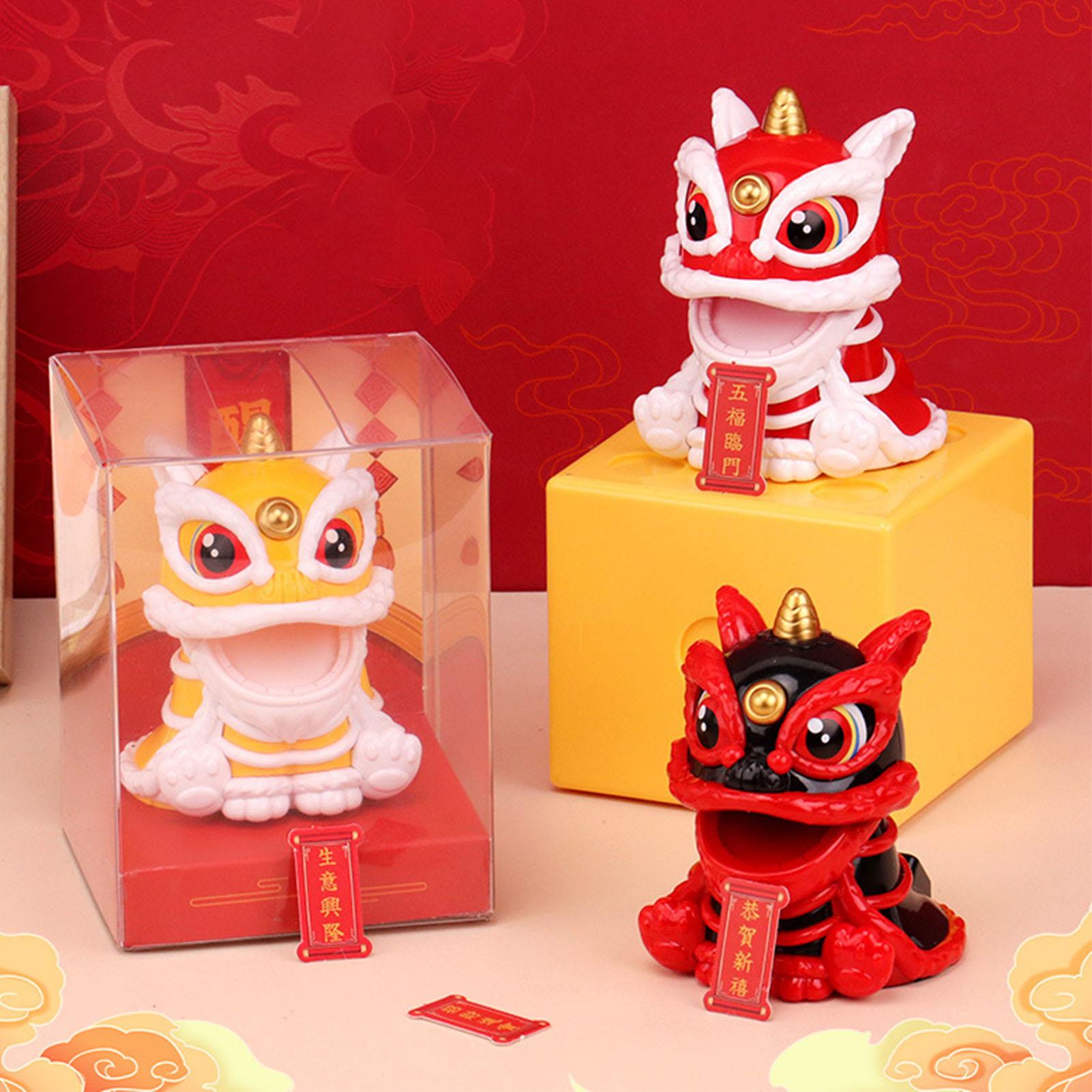 12cm Solar Lion Car Dashboard Ornaments Chinese Style Shake Head Lion Dance Model Wealth Auspicious New Year Holiday Gifts
12cm Solar Lion Car Dashboard Ornaments Chinese Style Shake Head Lion Dance Model Wealth Auspicious New Year Holiday Gifts