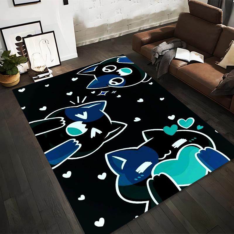 Cute Cartoon Cat Pattern Carpet with Hearts1Blue and Black Design for Home Decor Suitable for use as an anti-slip1 for1room and bedroom sofas 40x60cm( 15x23in )
Cute Cartoon Cat Pattern Carpet with Hearts1Blue and Black Design for Home Decor Suitable for use as an anti-slip1 for1room and bedroom sofas 40x60cm( 15x23in )