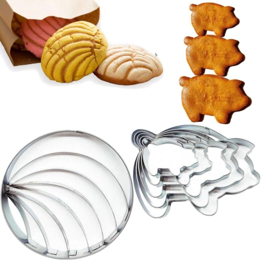5/6Pcs Concha Concha Stamp Two Sided Mold Two Sided Mold Cookie Cutters New Mexican Bread Mold 6pcs
5/6Pcs Concha Concha Stamp Two Sided Mold Two Sided Mold Cookie Cutters New Mexican Bread Mold 6pcs