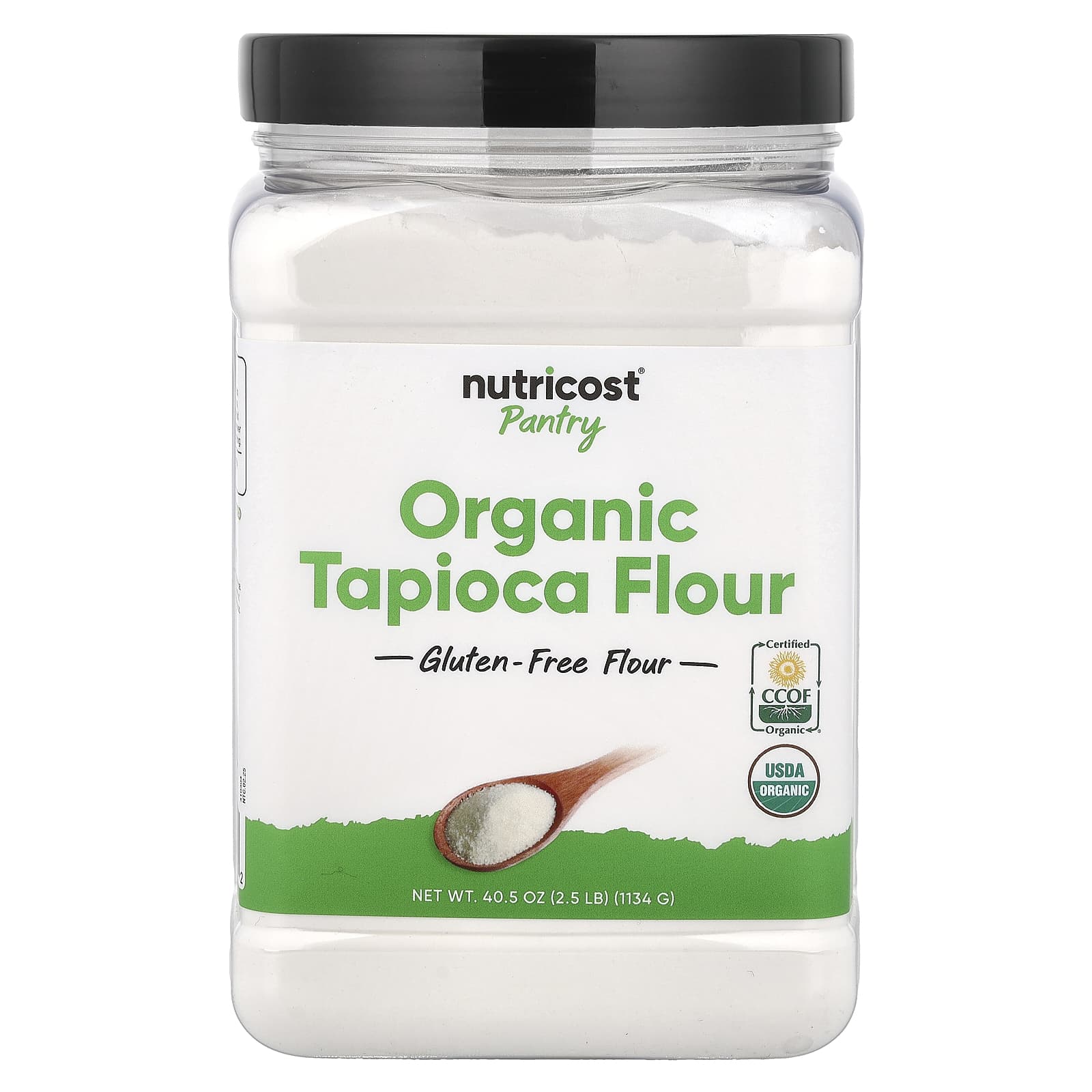 Nutricost, Pantry, Organic Tapioca Flour, 40.5 oz (1,134 g)
Nutricost, Pantry, Organic Tapioca Flour, 40.5 oz (1,134 g)