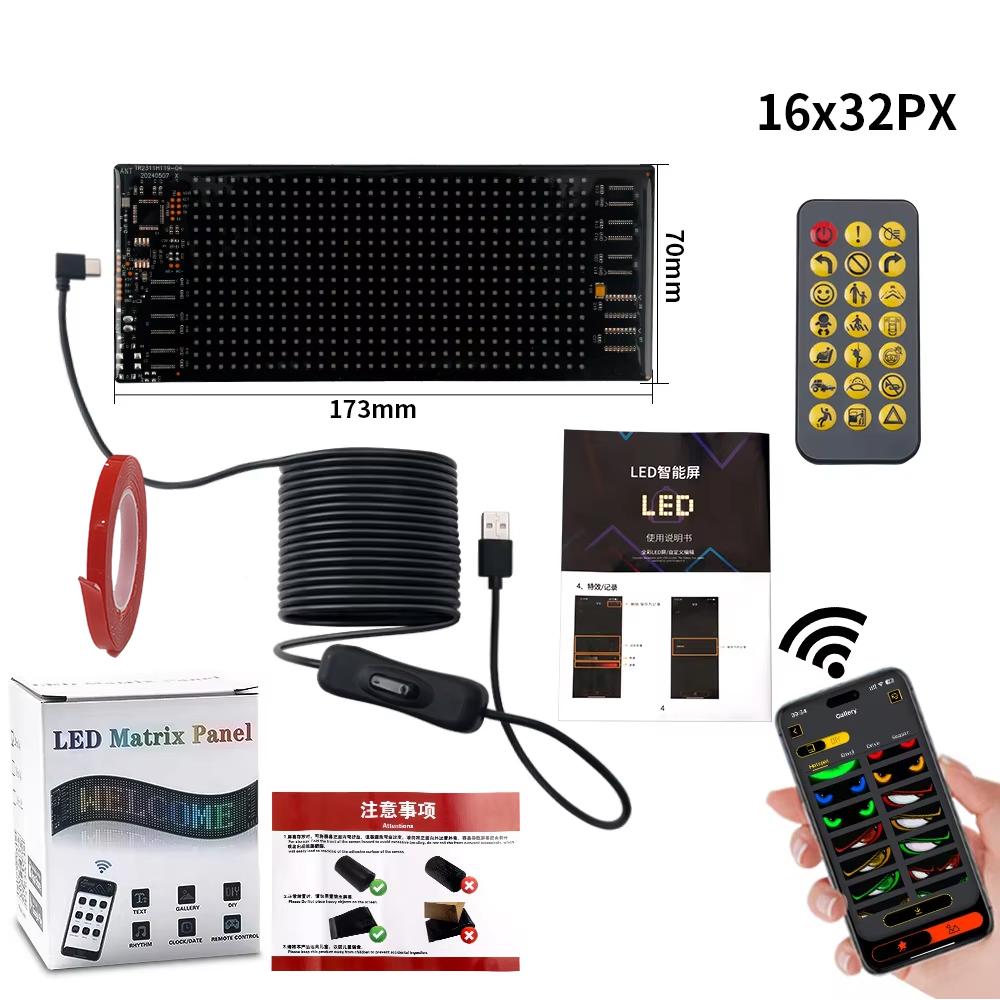 LED Matrix Pixel Panel Scrolling Bright Advertising LED Signs Flexible RGB Car Pattern Graffiti Scrolling Text Animation USB 5V
LED Matrix Pixel Panel Scrolling Bright Advertising LED Signs Flexible RGB Car Pattern Graffiti Scrolling Text Animation USB 5V