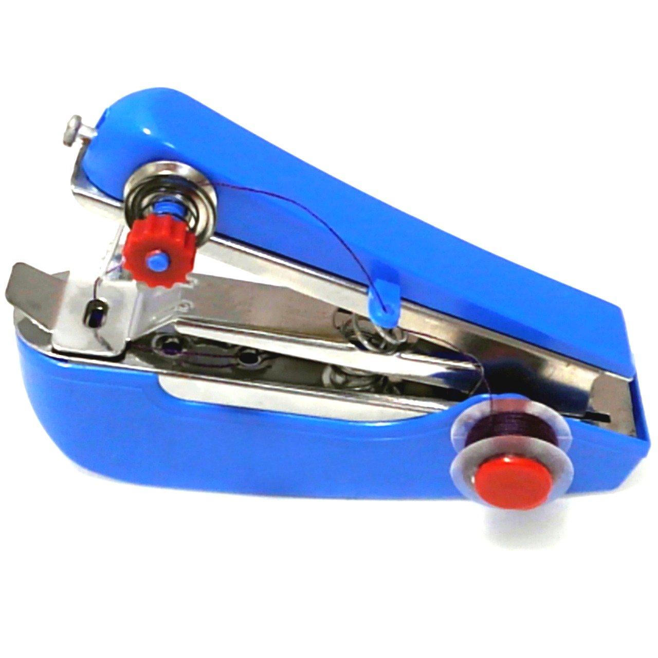 A portable sewing machine that looks just like a handy sewing machine that can sew with one hand stapler.A palm-sized (blue) синій
A portable sewing machine that looks just like a handy sewing machine that can sew with one hand stapler.A palm-sized (blue) синій