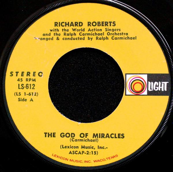 7inch Record RICHARD ROBERTS THE WORLD ACTION S The God Of Miracles Something Goo LS612 Light Records US CountryFolk Used
7inch Record RICHARD ROBERTS THE WORLD ACTION S The God Of Miracles Something Goo LS612 Light Records US CountryFolk Used