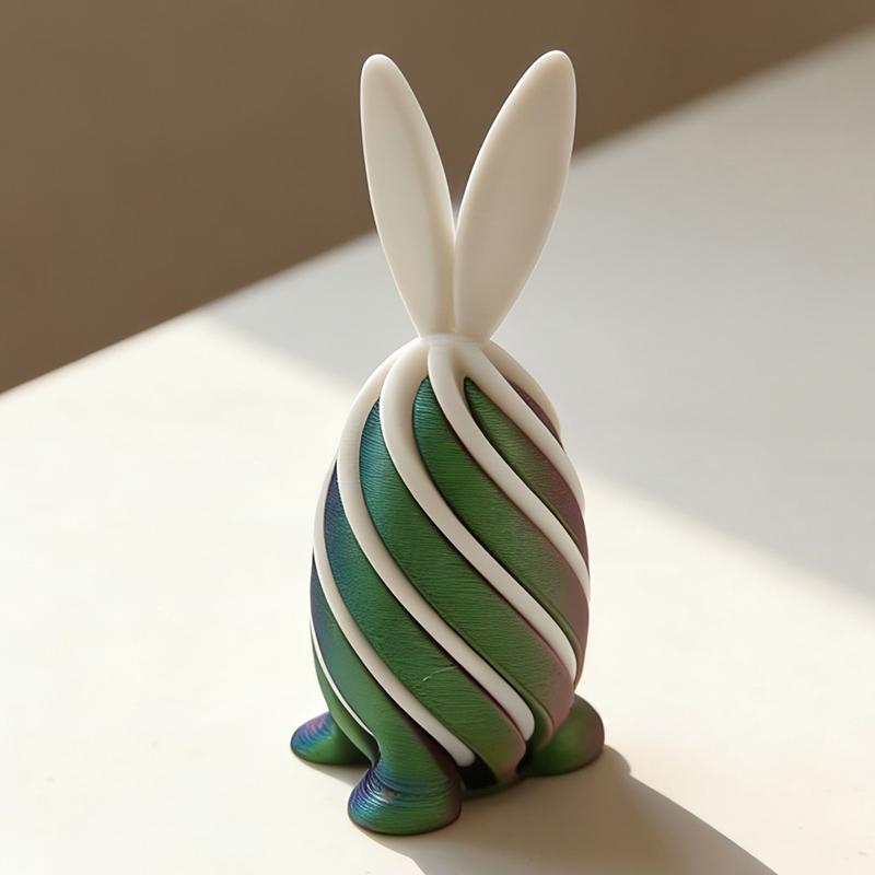 3D Printed Spiral Bunny Fidget Toy Gear Liquid Flow Cone with Rotating Design Anxiety Relief Toys Easter Day Desk Ornament Gift
3D Printed Spiral Bunny Fidget Toy Gear Liquid Flow Cone with Rotating Design Anxiety Relief Toys Easter Day Desk Ornament Gift