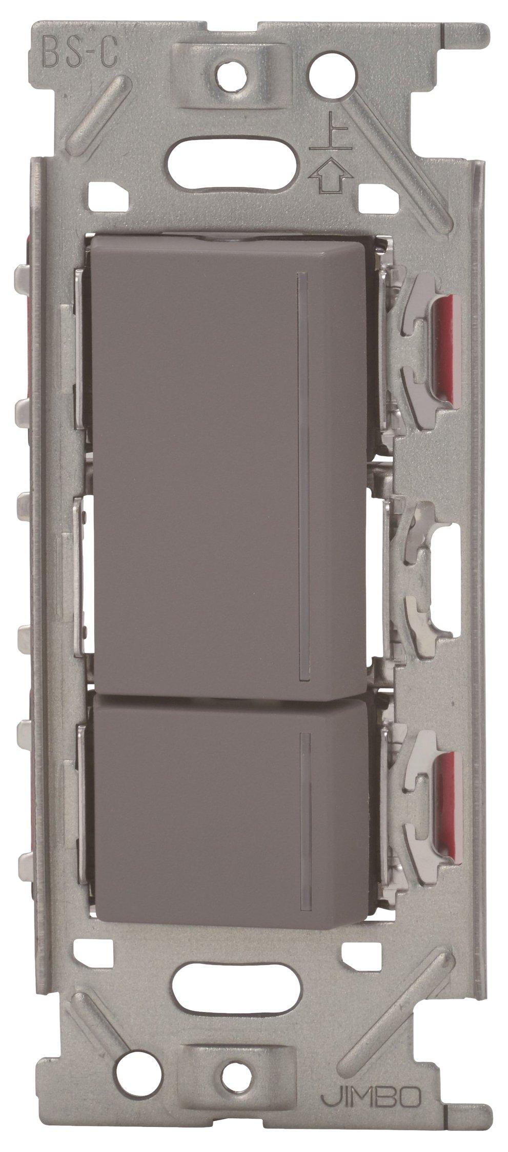 Jinbo ElectricNKW 3-Way Switch Set with Check Lamp, Double, Solid Gray (SG) NKW02012
Jinbo ElectricNKW 3-Way Switch Set with Check Lamp, Double, Solid Gray (SG) NKW02012