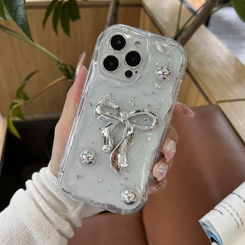 Silver Bead Bow Mobile Phone Case Is Suitable For Iphone17Promax All-Inclusive Apple 16Plus Anti-Drop 14 Portable Chain. iPhone 7/8/SE 2020
Silver Bead Bow Mobile Phone Case Is Suitable For Iphone17Promax All-Inclusive Apple 16Plus Anti-Drop 14 Portable Chain. iPhone 7/8/SE 2020