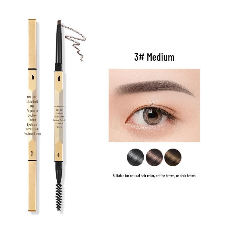 Двусторонний 3D карандаш для бровей Maiouli: Ультратонкий, стойкий, не размазывающийся треугольный кончик.
Двусторонний 3D карандаш для бровей Maiouli: Ультратонкий, стойкий, не размазывающийся треугольный кончик.