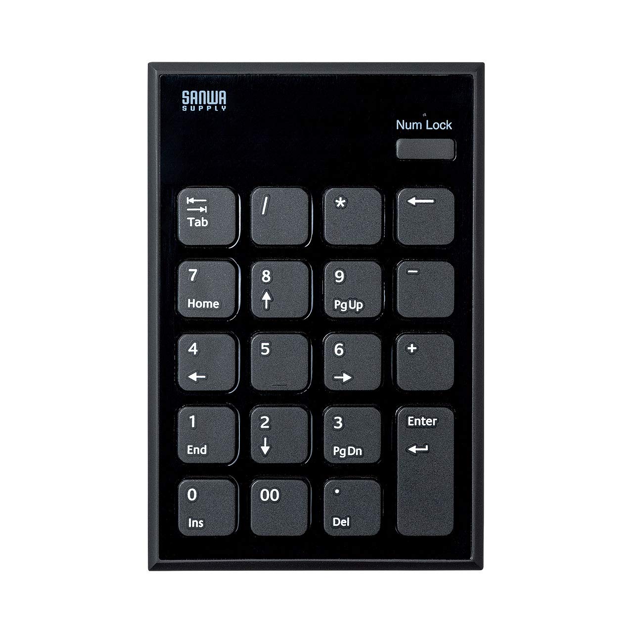 Sanwa Supply Bluetooth Numeric Keypad, 20 Keys (19 Keys + Numlock Key), Pantograph, NT-BT21BK
Sanwa Supply Bluetooth Numeric Keypad, 20 Keys (19 Keys + Numlock Key), Pantograph, NT-BT21BK
