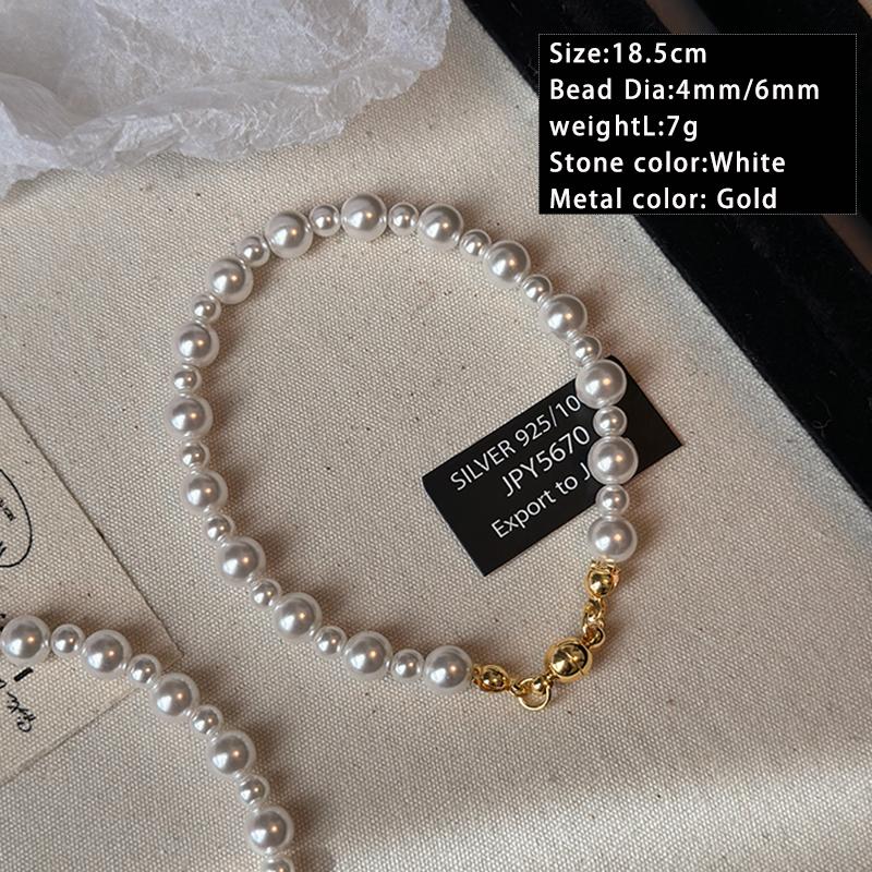 French Elegant White Pearl Beaded Magnetic Buckle Bracelet New Set Jewelry For Women s and Girl’s Wrist Versatile Accessories
French Elegant White Pearl Beaded Magnetic Buckle Bracelet New Set Jewelry For Women s and Girl’s Wrist Versatile Accessories
