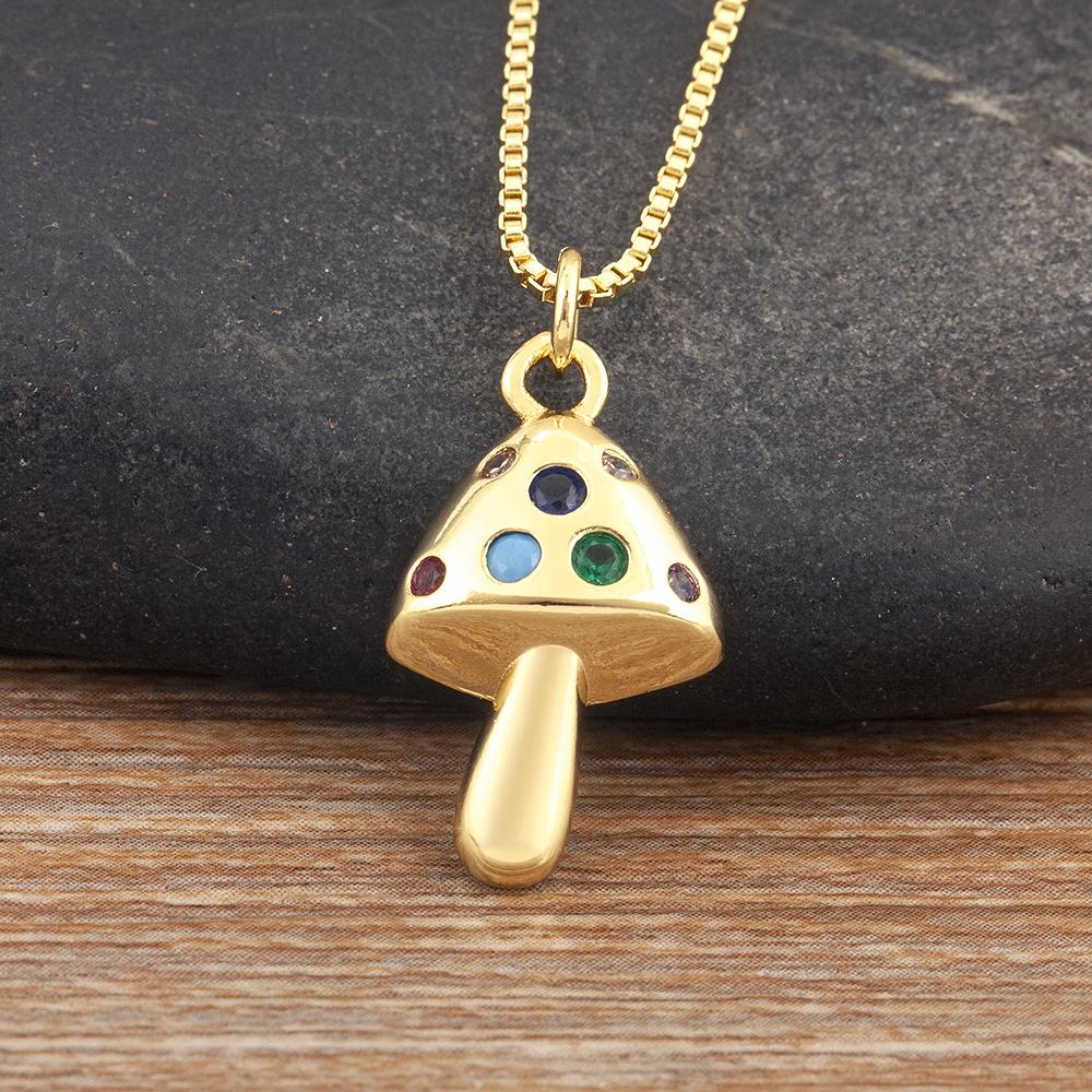 Nidin New Arrival Punk Mushroom Shape Sparkling Zircon Charm Pendant Necklace 4 Styles For Women Jewelry Birthday Party Gifts
Nidin New Arrival Punk Mushroom Shape Sparkling Zircon Charm Pendant Necklace 4 Styles For Women Jewelry Birthday Party Gifts