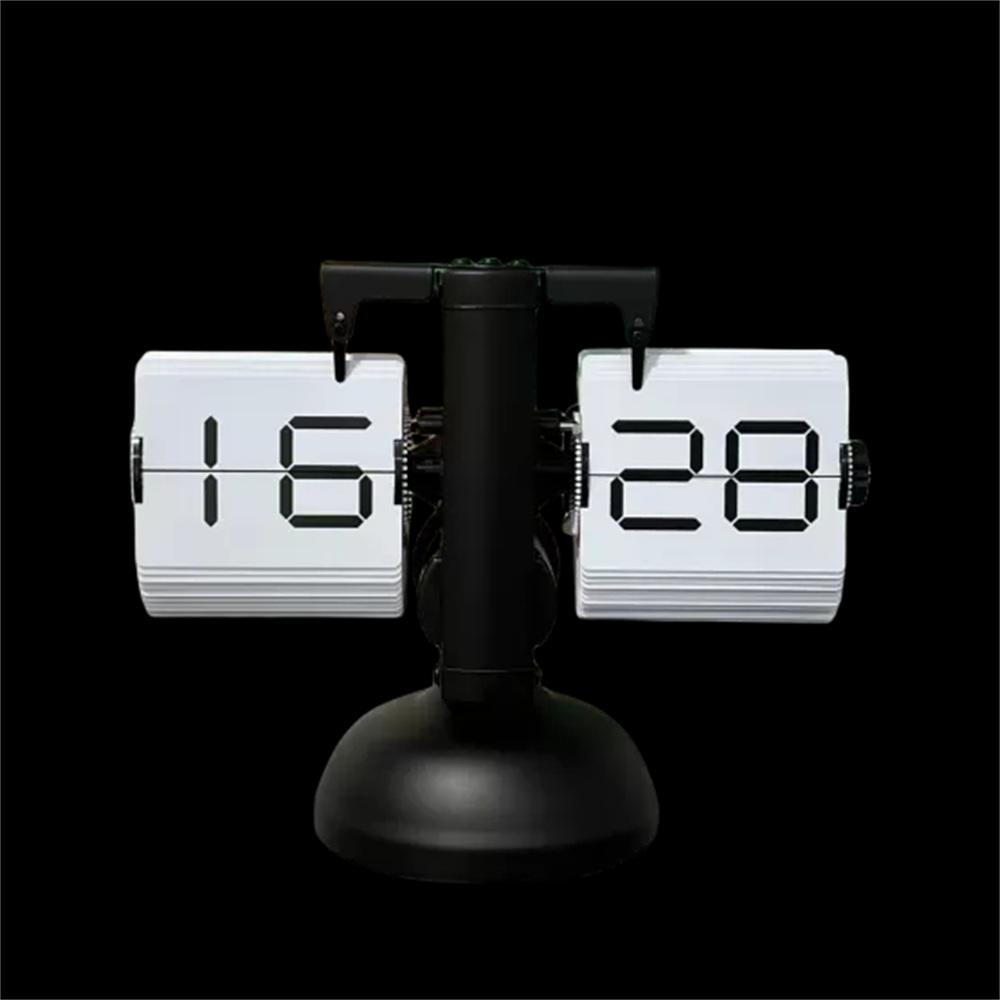 Automatic Flip Clock Retro Simple Home Desk Clock Quartz Movement Single Foot Stainless Steel Flip Clock 24 Hour White Page Digital Font Type A
Automatic Flip Clock Retro Simple Home Desk Clock Quartz Movement Single Foot Stainless Steel Flip Clock 24 Hour White Page Digital Font Type A