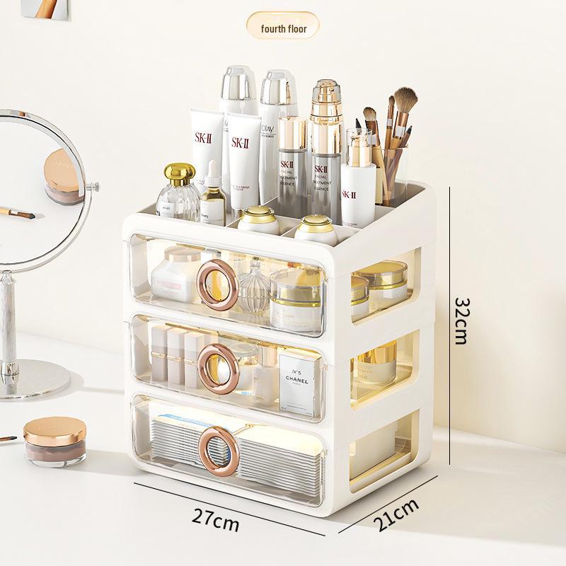 Пылезащитный прозрачный акриловый ящик для хранения косметики - большой емкости настольный органайзер для средств по уходу за кожей
Пылезащитный прозрачный акриловый ящик для хранения косметики - большой емкости настольный органайзер для средств по уходу за кожей