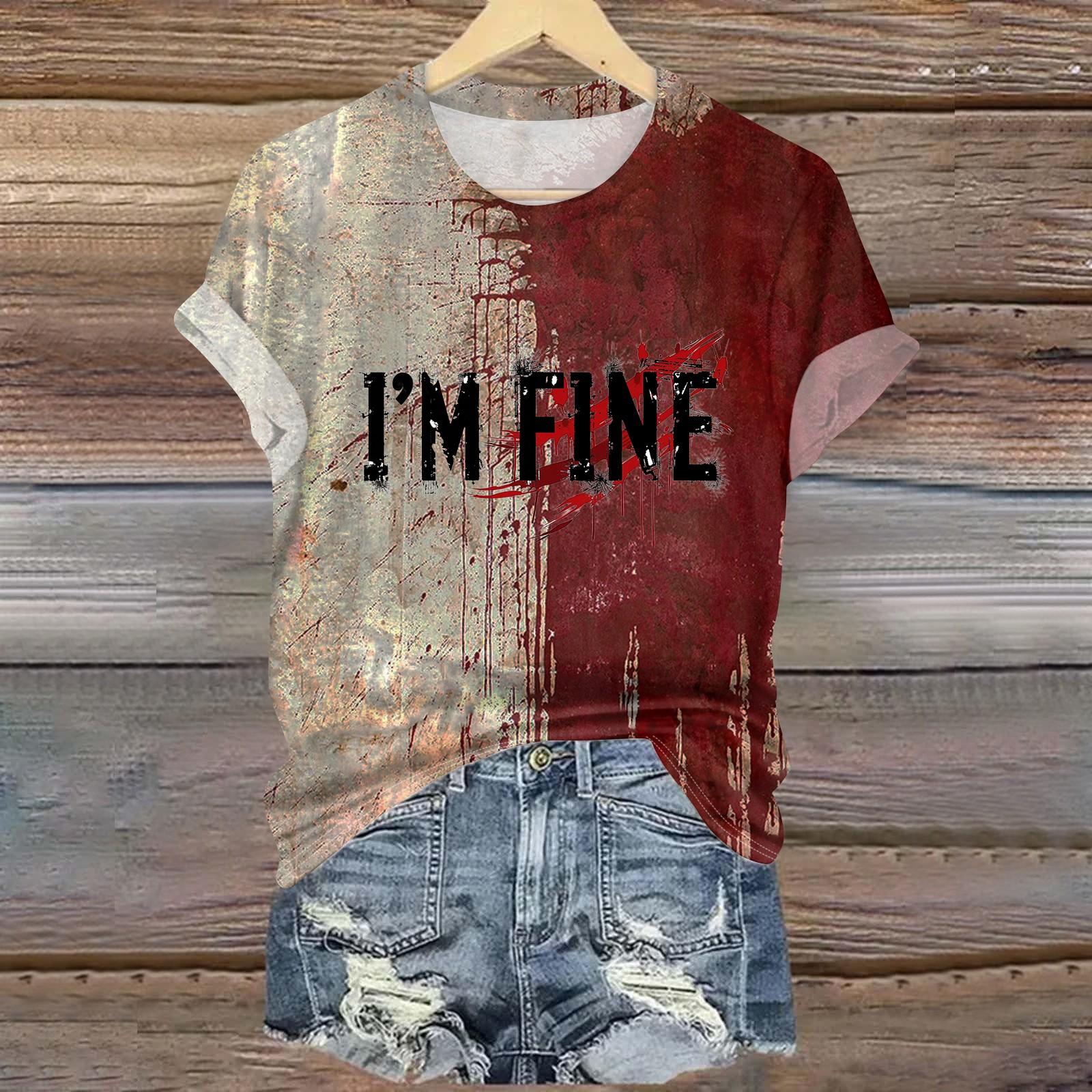 Женские повседневные топы с круглым вырезом, футболка с коротким рукавом, принт, топ S хаки
Женские повседневные топы с круглым вырезом, футболка с коротким рукавом, принт, топ S хаки