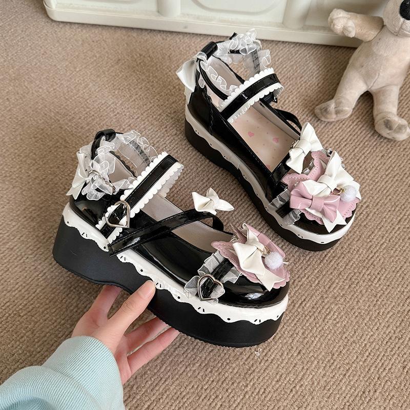 Японские милые и крутые туфельки Мэри Джейн из маленькой кожи 2025 новые китайские маффины принцесса бант платформа JK студенческие одинарные туфли 40 чёрный
Японские милые и крутые туфельки Мэри Джейн из маленькой кожи 2025 новые китайские маффины принцесса бант платформа JK студенческие одинарные туфли 40 чёрный