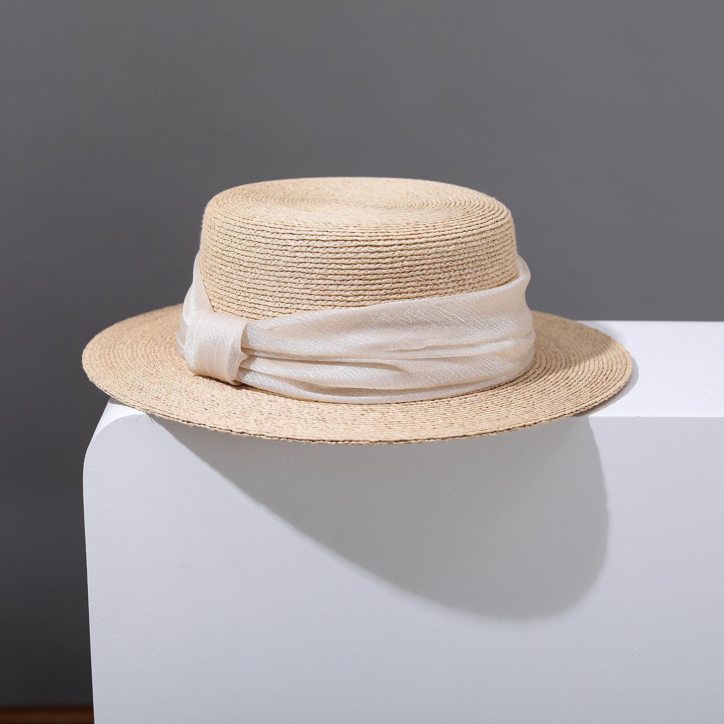 Summer Straw Hat White Ribbon French Elegant Ladies Seaside Travel Sun Hat Hepburn Style Wide Brim Straw Hat Chapeau Femme 56-58CM
Summer Straw Hat White Ribbon French Elegant Ladies Seaside Travel Sun Hat Hepburn Style Wide Brim Straw Hat Chapeau Femme 56-58CM