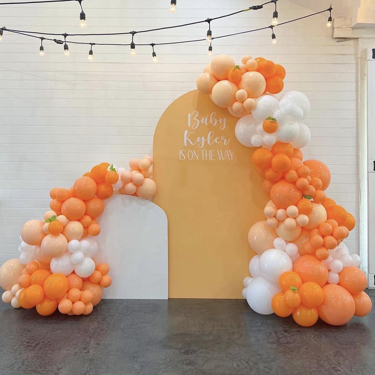 101 шт. оранжево-белые металлические латексные рождественские шары для детского душа, свадьбы 2024, новогодние шары, украшения для дня рождения
101 шт. оранжево-белые металлические латексные рождественские шары для детского душа, свадьбы 2024, новогодние шары, украшения для дня рождения