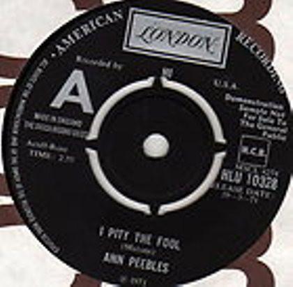 7inch Record ANN PEEBLES - I Pity The Fool HLU10328PROMO London Records 1971 UK Soul/Funk Used
7inch Record ANN PEEBLES - I Pity The Fool HLU10328PROMO London Records 1971 UK Soul/Funk Used
