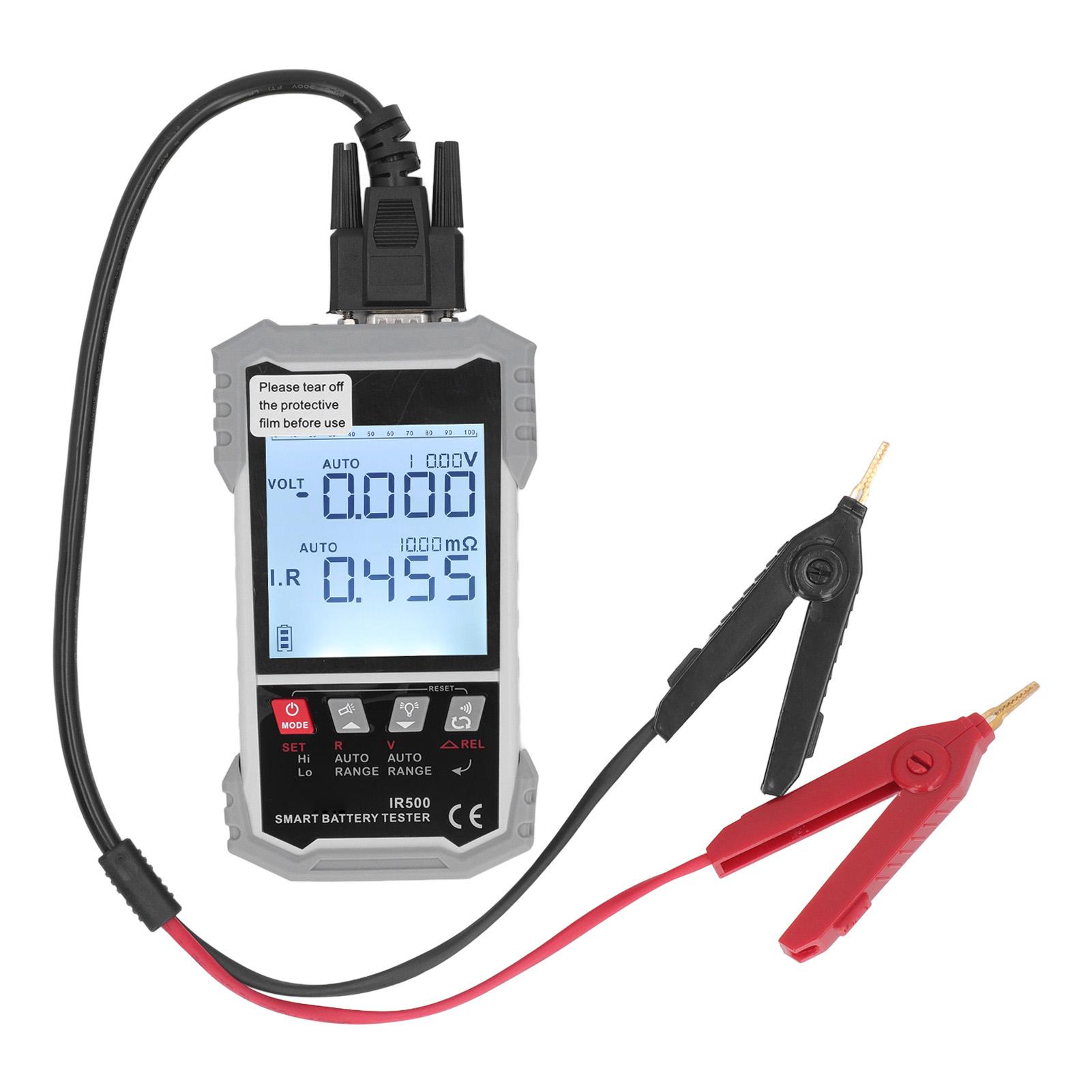 Тестер внутреннего сопротивления аккумулятора Автомобильный анализатор литий-щелочных аккумуляторов 0 м Ом ~500 Ом
Тестер внутреннего сопротивления аккумулятора Автомобильный анализатор литий-щелочных аккумуляторов 0 м Ом ~500 Ом