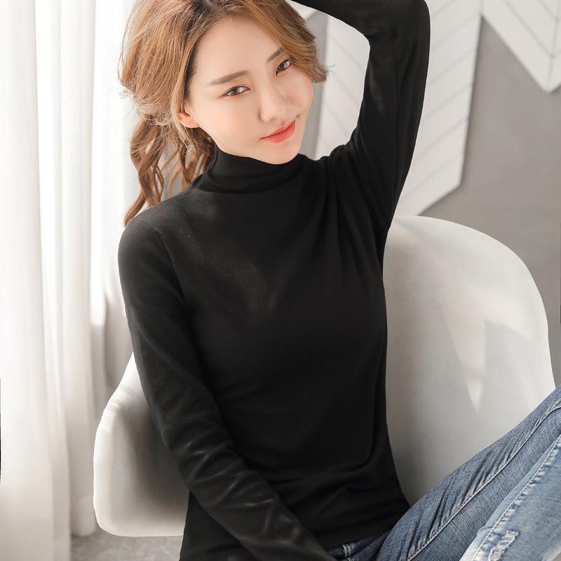 Новая приталенная рубашка для женщин, футболка в корейском стиле с длинными рукавами, хлопковый внутренний топ со средним воротником L чёрный
Новая приталенная рубашка для женщин, футболка в корейском стиле с длинными рукавами, хлопковый внутренний топ со средним воротником L чёрный