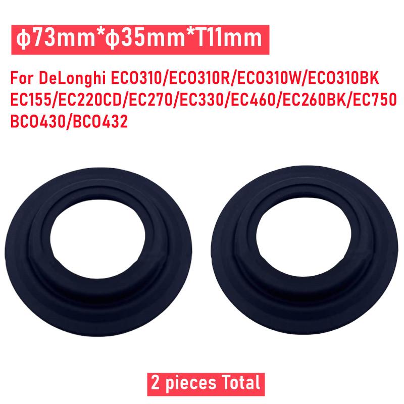 2pcs Silicone Seal Ring For DeLonghi ECO310/310R/310W/310BK,EC155/220CD/270/330/460/260BK/750,BCO430/BCO432 Coffee Machine 73mm x 35mm x T11mm
2pcs Silicone Seal Ring For DeLonghi ECO310/310R/310W/310BK,EC155/220CD/270/330/460/260BK/750,BCO430/BCO432 Coffee Machine 73mm x 35mm x T11mm