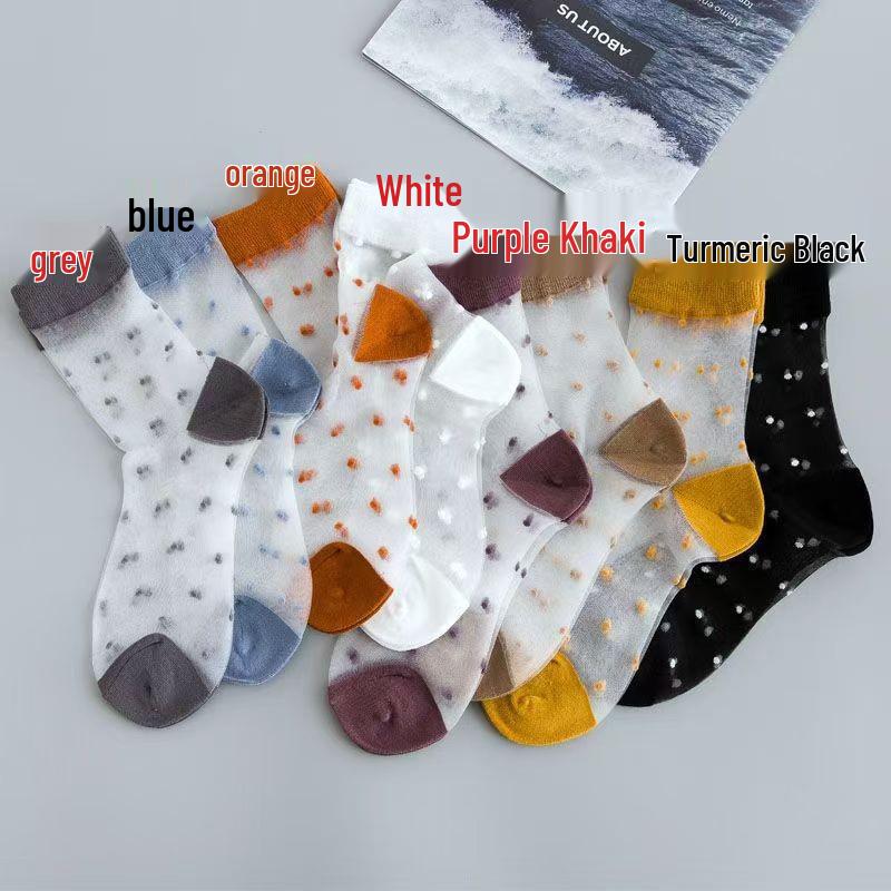 Women s Spring Summer Silk Polka Dot Mid-Calf Transparent Socks One Size жёлтый/имбирный
Women s Spring Summer Silk Polka Dot Mid-Calf Transparent Socks One Size жёлтый/имбирный