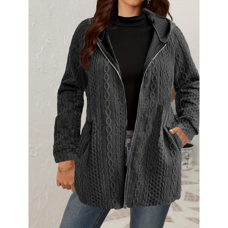 Wave Pocket Patchwork Hooded Women s Top 3XL темно-серого
Wave Pocket Patchwork Hooded Women s Top 3XL темно-серого