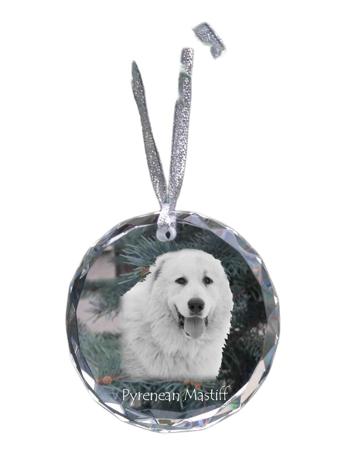 Pyrenean Mastiff, Mastín del Pirineo - crystal bauble with a photo, dog photo in crystal, personalized Christmas tree ornament by Art-Dog brand прозорий
Pyrenean Mastiff, Mastín del Pirineo - crystal bauble with a photo, dog photo in crystal, personalized Christmas tree ornament by Art-Dog brand прозорий