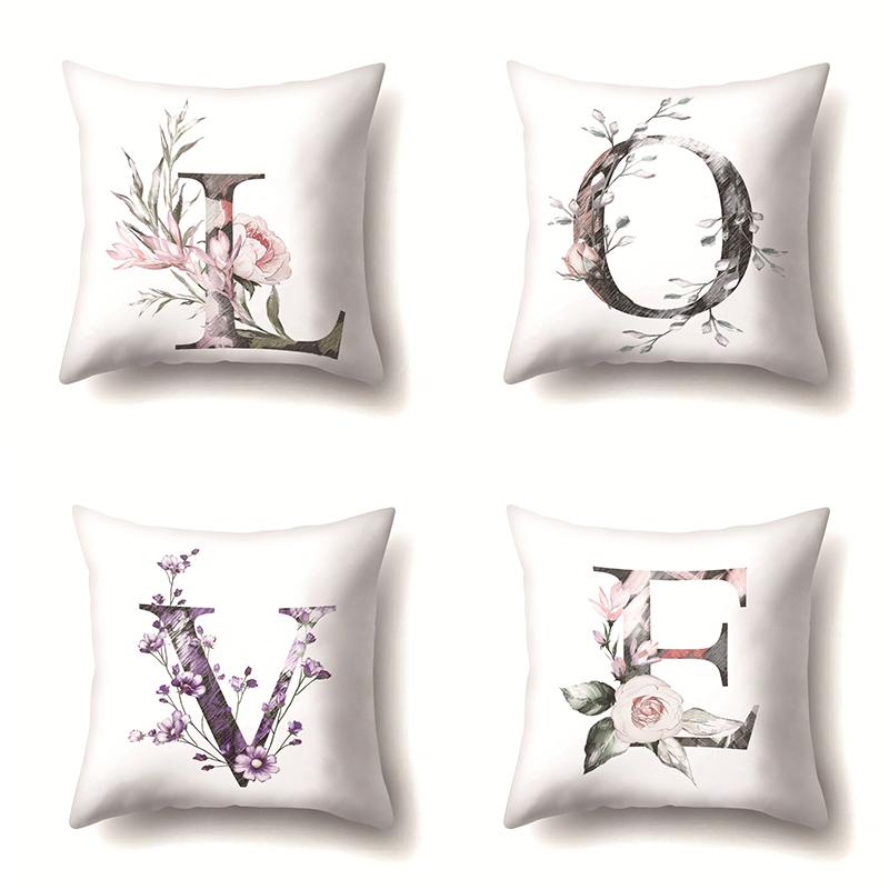 26 English Alphabet Pillowcase Creative Purple Flower Plant Design Wedding Party Decoration Home Decor Sofa Cushion Cover
26 English Alphabet Pillowcase Creative Purple Flower Plant Design Wedding Party Decoration Home Decor Sofa Cushion Cover