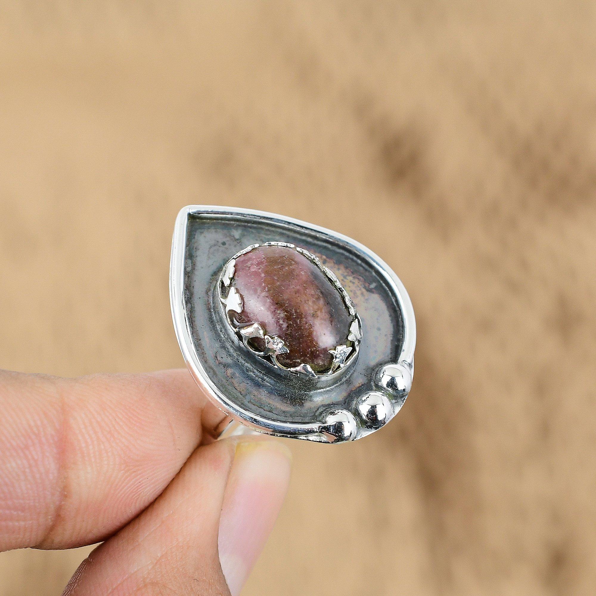 Mothers day Deal Oval Rhodonite Gemstone Sister Birthday Ring Jewelry 925 Silver Yes
Mothers day Deal Oval Rhodonite Gemstone Sister Birthday Ring Jewelry 925 Silver Yes