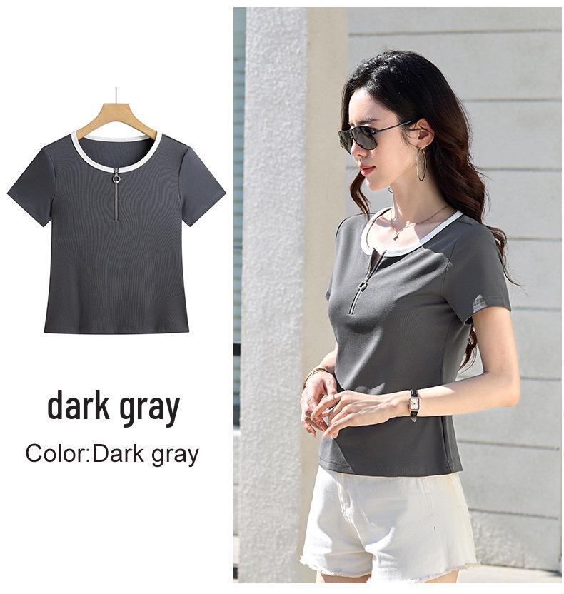 2026 Slimming Polo Neck Short Sleeve Women s Top XXL темно-сірий
2026 Slimming Polo Neck Short Sleeve Women s Top XXL темно-сірий