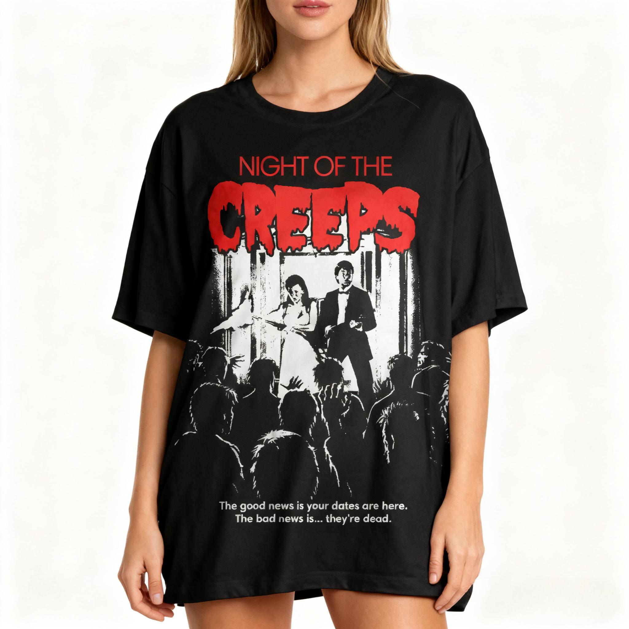 Night of The Creeps 1986 Cult Horror TShirt 80s Horror Shirt Monster Squad Creepshow Lost Boys Reanimator Return of The Living 4XL
Night of The Creeps 1986 Cult Horror TShirt 80s Horror Shirt Monster Squad Creepshow Lost Boys Reanimator Return of The Living 4XL