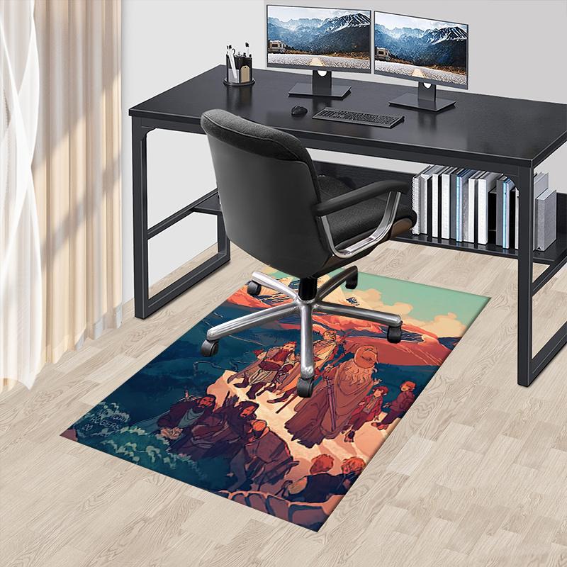 Journey Mountain,Lord of the Rings Polyester Office Carpet Chair Mats, Home Decor Dormitory Floor Protector with Anti-Skid Backing, Large Ar 60cm by 90cm
Journey Mountain,Lord of the Rings Polyester Office Carpet Chair Mats, Home Decor Dormitory Floor Protector with Anti-Skid Backing, Large Ar 60cm by 90cm