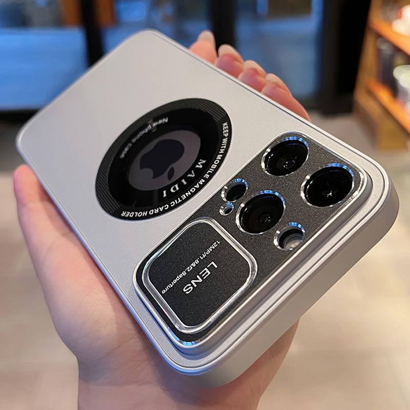 Роскошный тонкий чехол Magsafe с большим окном для iPhone 15 14 13 12 11 Pro Max, металлическая защита объектива камеры, чехол для телефона с беспроводной зарядкой
Роскошный тонкий чехол Magsafe с большим окном для iPhone 15 14 13 12 11 Pro Max, металлическая защита объектива камеры, чехол для телефона с беспроводной зарядкой