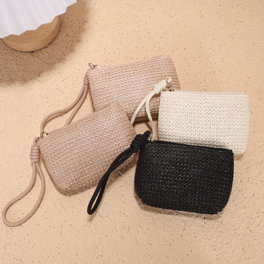 Earphone Case Straw Woven Coin Purse Lightweight Mini Storage Bag Cute Card Holder Jewelry Packing кавовий
Earphone Case Straw Woven Coin Purse Lightweight Mini Storage Bag Cute Card Holder Jewelry Packing кавовий
