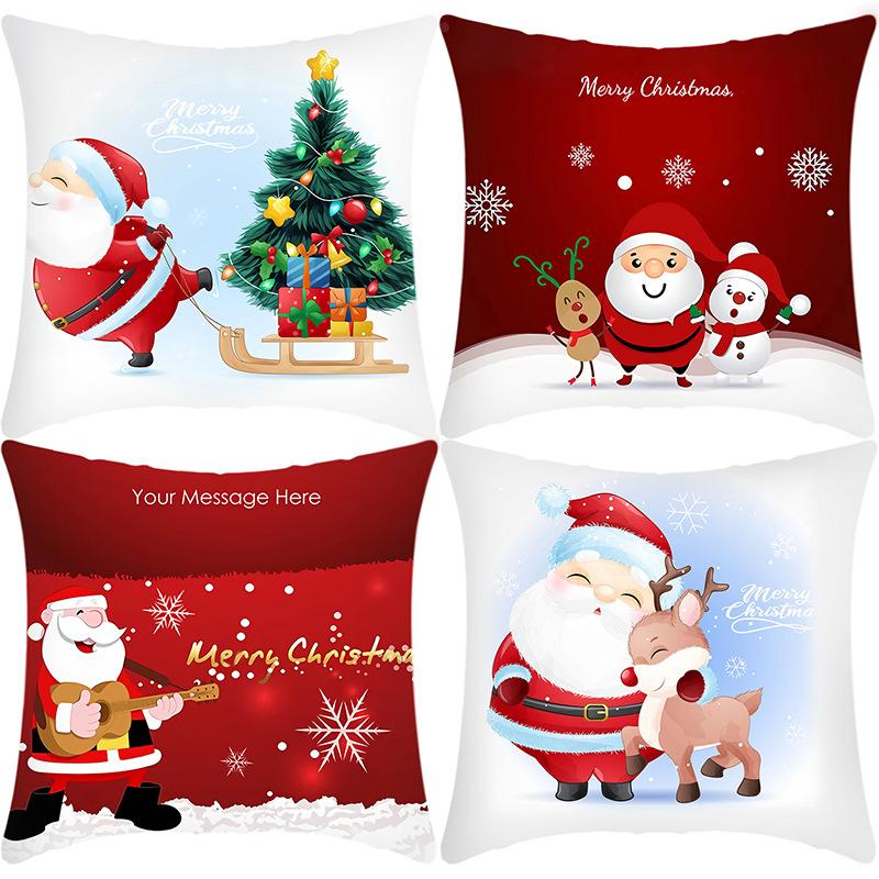 New Christmas Pillowcase Santa Print Elk Home Decoration Festive Linen Pillowcase 45 * 45Cm pillowcase
New Christmas Pillowcase Santa Print Elk Home Decoration Festive Linen Pillowcase 45 * 45Cm pillowcase