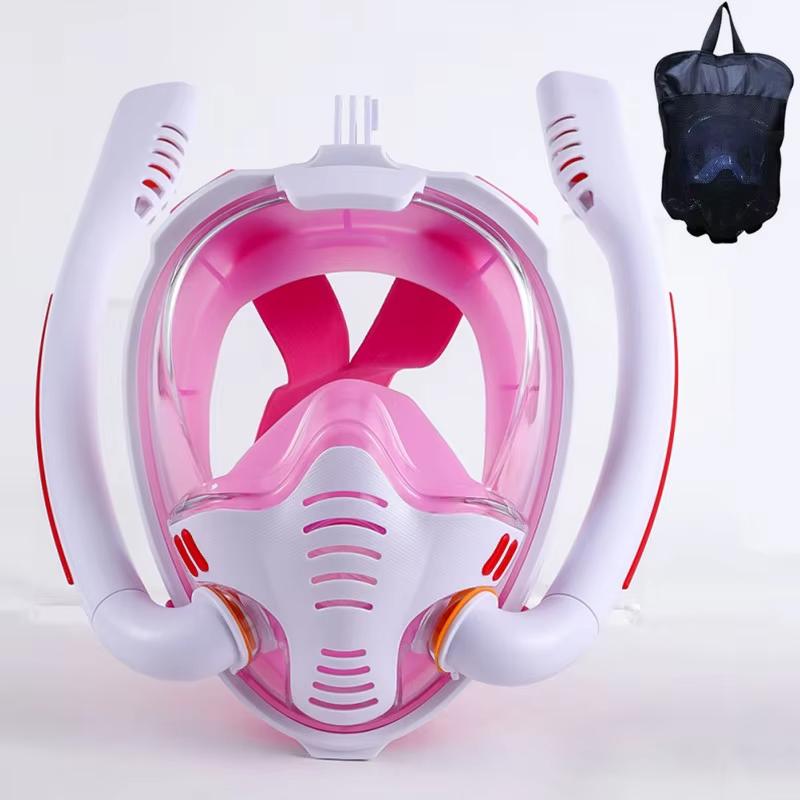 XIAOTREE Dual-Tube Silicone Full-Face Dry Snorkel Mask Adult Swimming Diving Mask Underwater Breathing Mask L/XL
XIAOTREE Dual-Tube Silicone Full-Face Dry Snorkel Mask Adult Swimming Diving Mask Underwater Breathing Mask L/XL