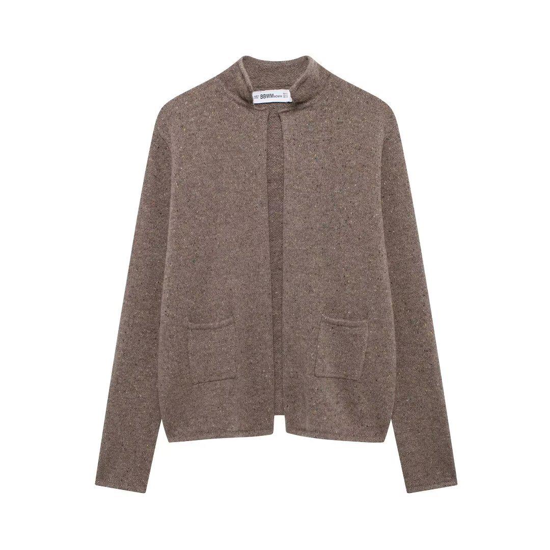 European & American Style Women s Winter 2024 Stand Collar Knit Outerwear with Pocket Decoration Small
European & American Style Women s Winter 2024 Stand Collar Knit Outerwear with Pocket Decoration Small