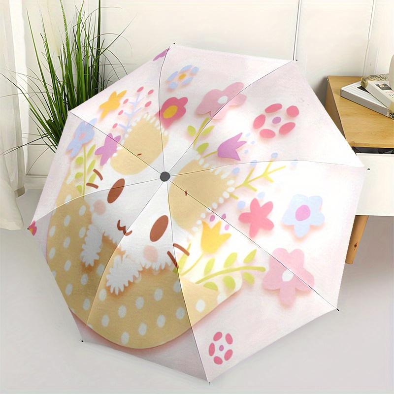 Mashumaro Automatic Folding Umbrella Simple 8 Rib Design, Bright Cartoon Pattern, Durable Iron Frame, Suitable For Travel, Outdoor, Beach Cu
Mashumaro Automatic Folding Umbrella Simple 8 Rib Design, Bright Cartoon Pattern, Durable Iron Frame, Suitable For Travel, Outdoor, Beach Cu