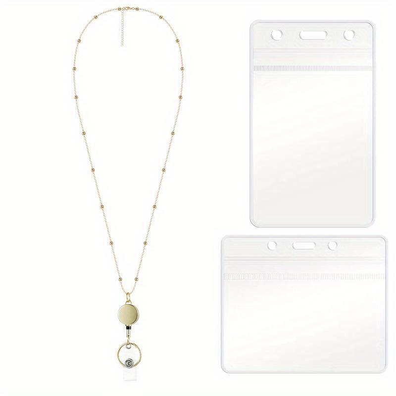 Retractable Badge Reel Lanyard ID Card Holders Chain Necklaces Keychain Clip for Women Men Employee Wholesale
Retractable Badge Reel Lanyard ID Card Holders Chain Necklaces Keychain Clip for Women Men Employee Wholesale