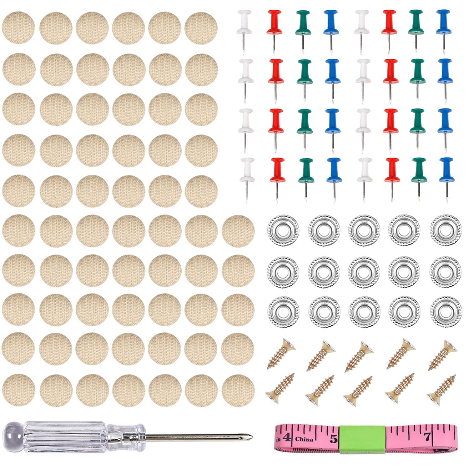 Aicosineg 65pcs Auto Ceiling Repair Roof Headliner Auto Repair Button Rivet Ceiling Repair Car beige
Aicosineg 65pcs Auto Ceiling Repair Roof Headliner Auto Repair Button Rivet Ceiling Repair Car beige