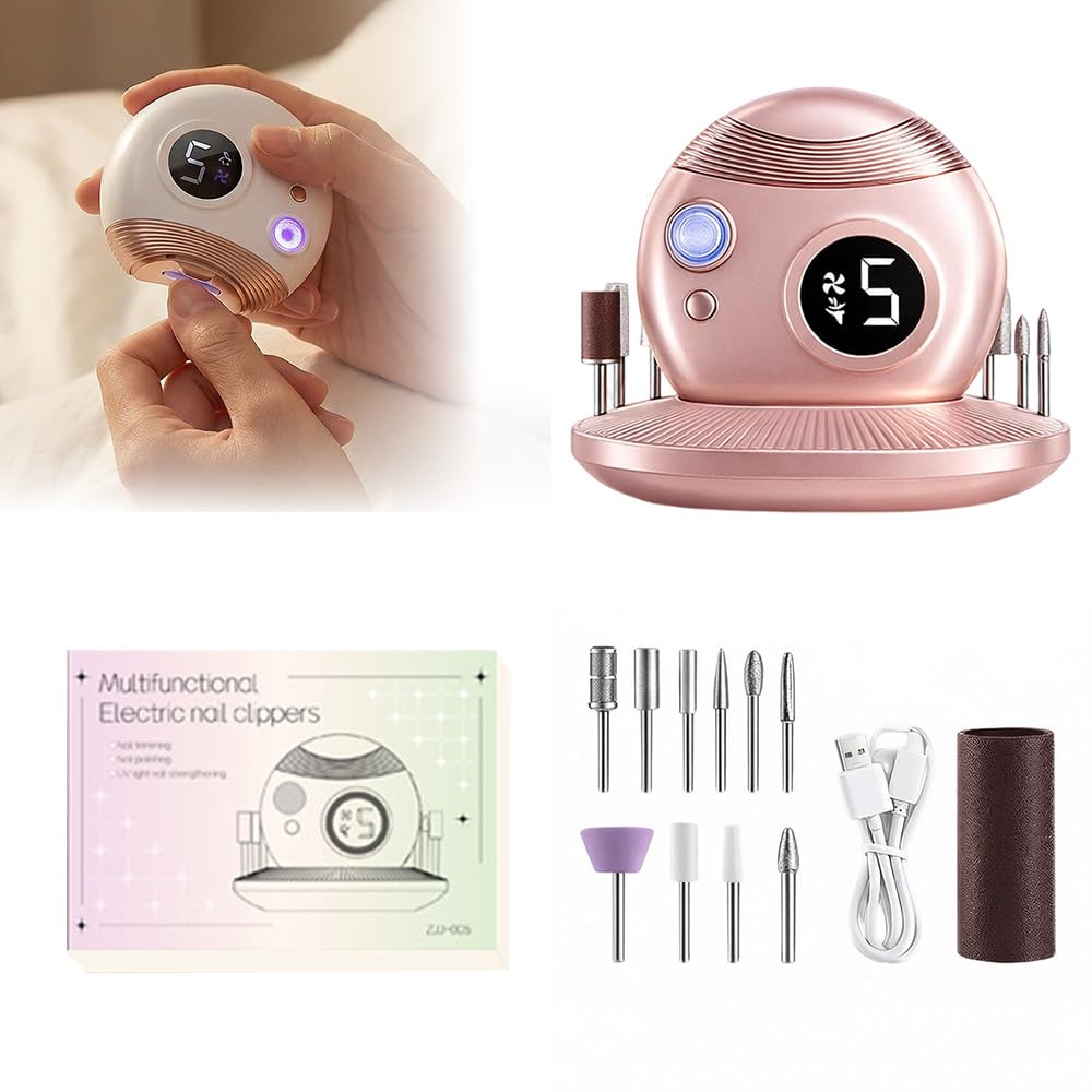 Electric nail clippers, 2026 upgraded 3-in-1 automatic electric toenail clippers with polishing function, powerful motor, USB rechargeable. розовый
Electric nail clippers, 2026 upgraded 3-in-1 automatic electric toenail clippers with polishing function, powerful motor, USB rechargeable. розовый