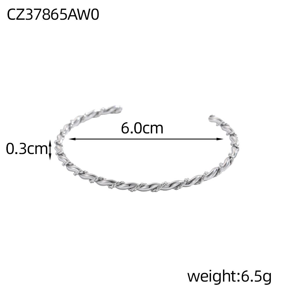 CARLIDANA Waterproof Minimalist Non Tarnish Gold Plated Twisted Bracelet Bangle Stainless Steel Open Cuff Bracelets for Women
CARLIDANA Waterproof Minimalist Non Tarnish Gold Plated Twisted Bracelet Bangle Stainless Steel Open Cuff Bracelets for Women