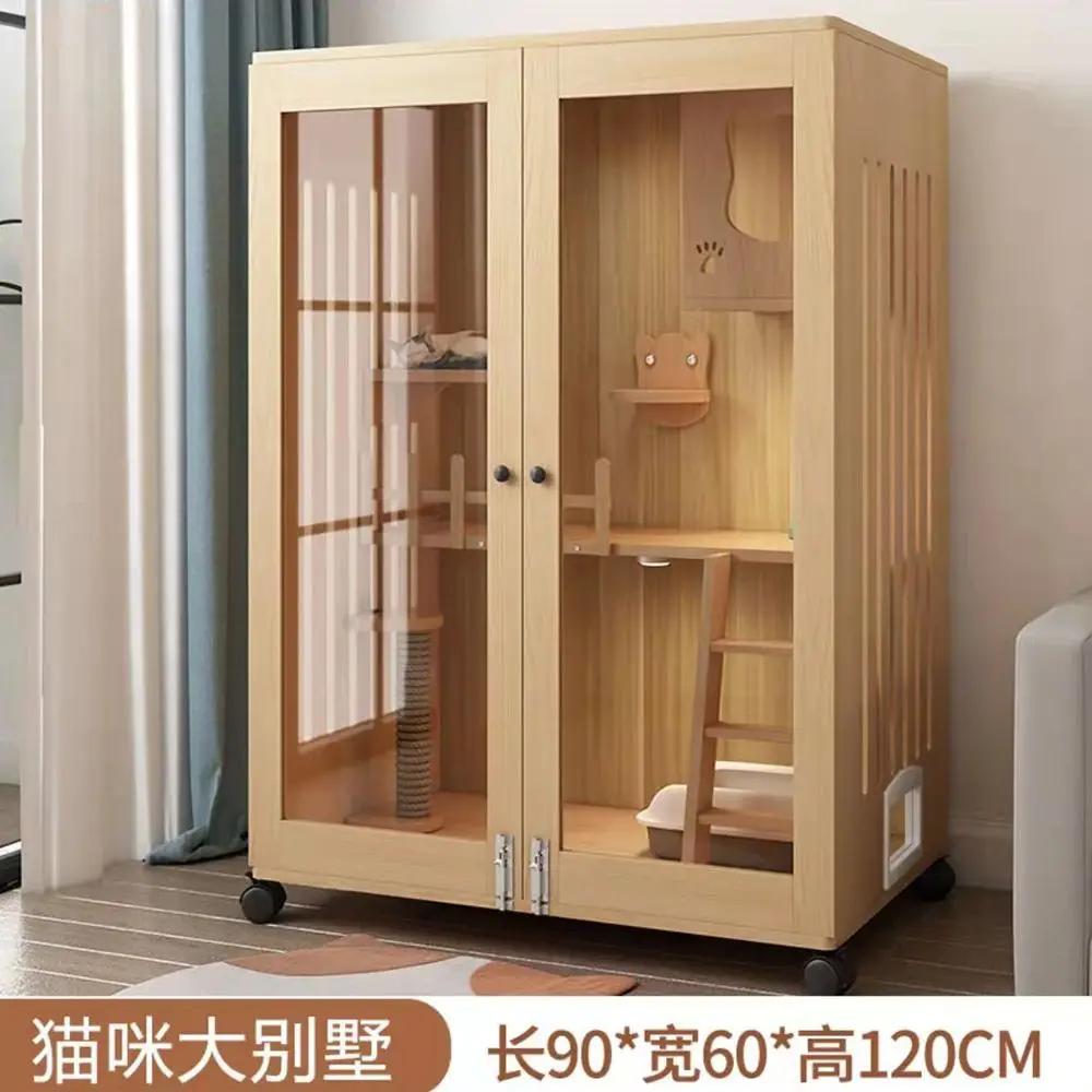 Клетка для кошки, домашняя вилла, шкаф для головы из цельного дерева, для дома, большое пространство, гнездо для домашних животных
Клетка для кошки, домашняя вилла, шкаф для головы из цельного дерева, для дома, большое пространство, гнездо для домашних животных