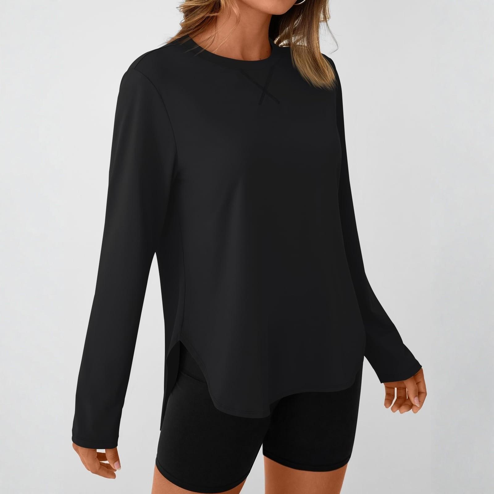 Women s Fashionable Round-neck Long-sleeved Solid-color Pullover Casual Top L чорний
Women s Fashionable Round-neck Long-sleeved Solid-color Pullover Casual Top L чорний