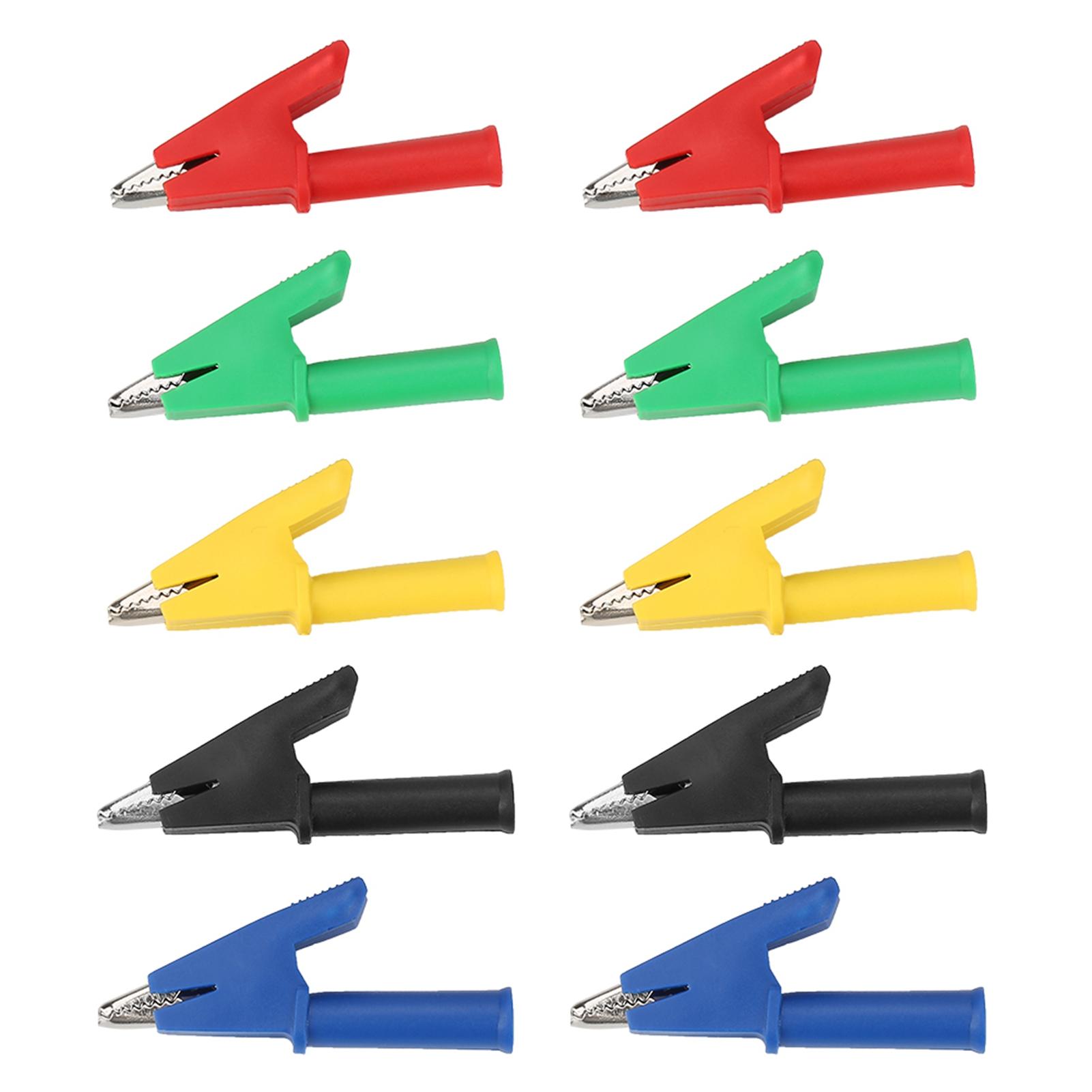 10pcs set P2002 20A 5 Colors 4mm Banana Jack Crocodile Safety Test Clip For Multimeter 380V
10pcs set P2002 20A 5 Colors 4mm Banana Jack Crocodile Safety Test Clip For Multimeter 380V