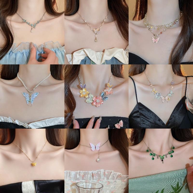 Dripping Butterfly Pearl Necklace Summer Personality Sweet Cool Wind Clavicle Chain Fashion Sweet Girly Heart Necklace Necklace Necklace Necklace
Dripping Butterfly Pearl Necklace Summer Personality Sweet Cool Wind Clavicle Chain Fashion Sweet Girly Heart Necklace Necklace Necklace Necklace