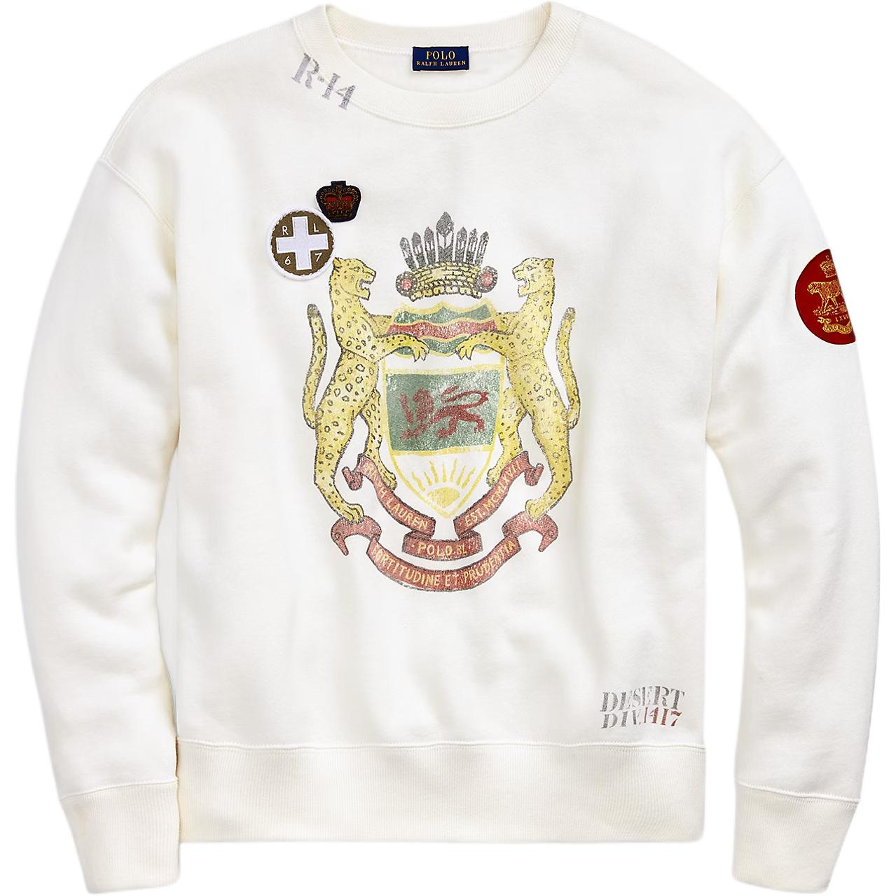 Ralph Lauren Loose Fit Washed Vintage Hand Patch Badge Crew Neck Fleece Sweatshirt Women Off White WMPOKNIN6820120-100 XS
Ralph Lauren Loose Fit Washed Vintage Hand Patch Badge Crew Neck Fleece Sweatshirt Women Off White WMPOKNIN6820120-100 XS