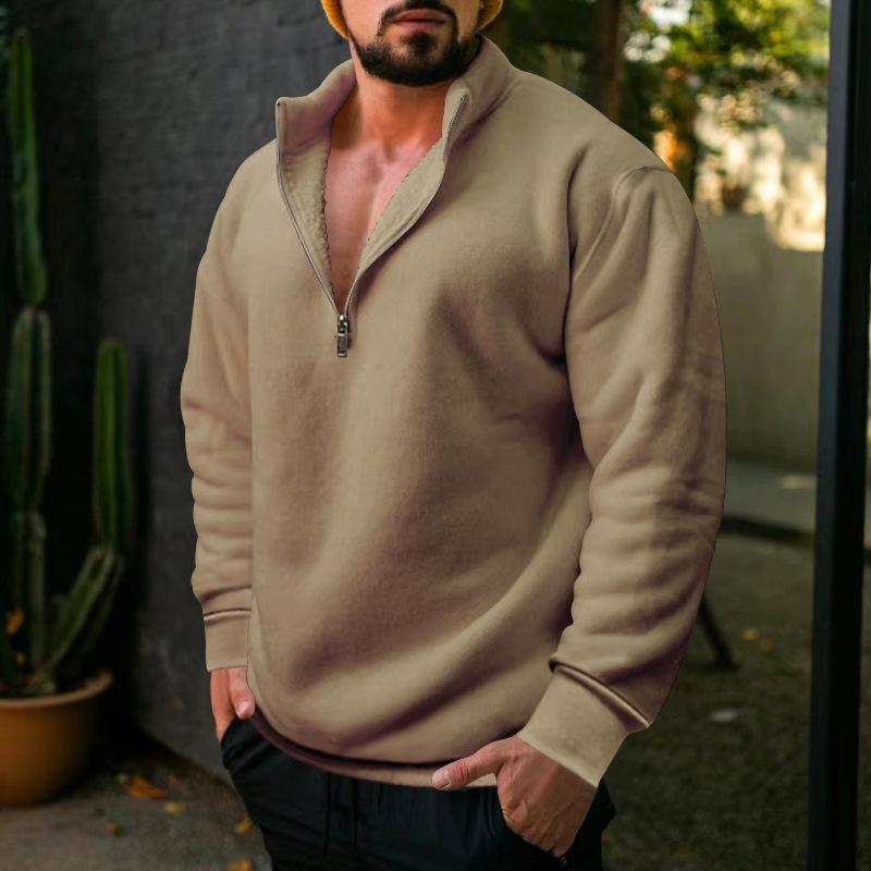 Autumn and Winter New Cashmere Warm Stand Collar Loose Hoodie Casual Half Zip Solid Color Coat Men XXXL верблюд
Autumn and Winter New Cashmere Warm Stand Collar Loose Hoodie Casual Half Zip Solid Color Coat Men XXXL верблюд