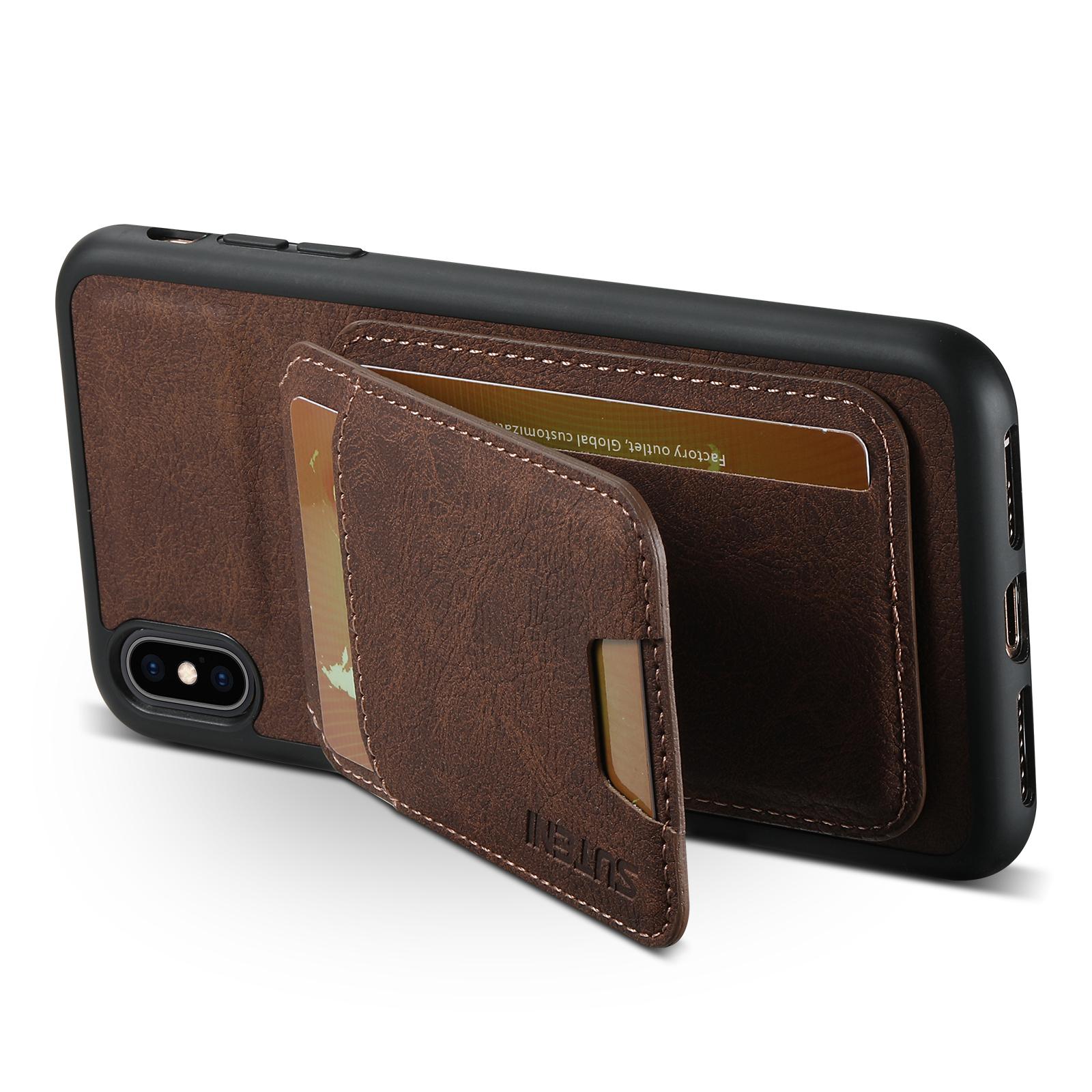 SUTENI H02 For iPhone X/XS 5.8 inch Litchi Texture Case PU Leather+TPU Vertical Flip Phone Cover Brown
SUTENI H02 For iPhone X/XS 5.8 inch Litchi Texture Case PU Leather+TPU Vertical Flip Phone Cover Brown